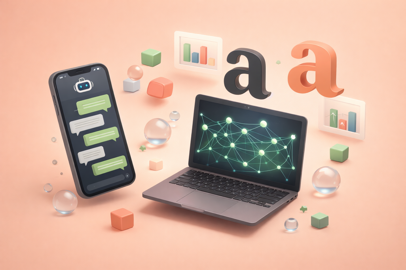 AI development promotional visual